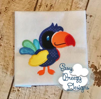 Toucan Applique Tropical Bird - Machine Embroidery Files - Digital Download - Image 2