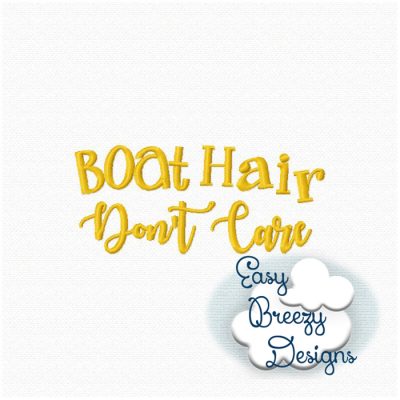 Messy Hair Embroidery Design, Hat Hair Embroidery Design, Boat Hair Embroidery Design, Mom Hair Embroidery Design - Machine Embroidery Files - Image 7