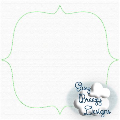 Frame Set, Sketch Embroidery Design, Vintage Look Frame Embroidery Designs, Swirly Sparkle Frame,  FRAMES ONLY - No Alphabet - Digital Download File - Image 4