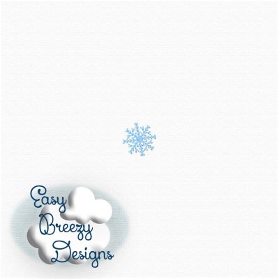 Snowflakes Embroidery Design Add-On , Falling Snow Embroidery Design - Digital Download - Image 6