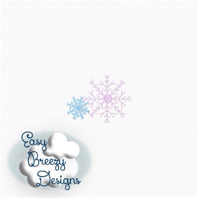 Snowflakes Embroidery Design Add-On , Falling Snow Embroidery Design - Digital Download - Image 5