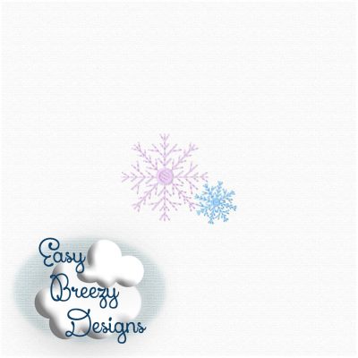 Snowflakes Embroidery Design Add-On , Falling Snow Embroidery Design - Digital Download - Image 4