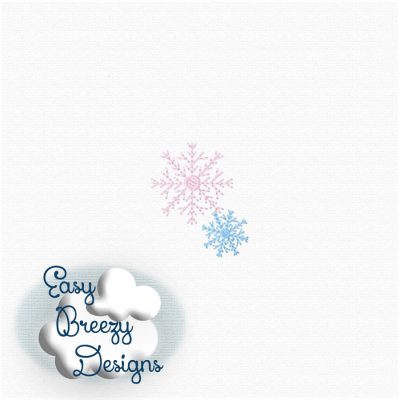 Snowflakes Embroidery Design Add-On , Falling Snow Embroidery Design - Digital Download - Image 3