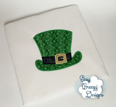 Lucky Top Hat Applique Embroidery Design - Machine Embroidery Files - Image 3