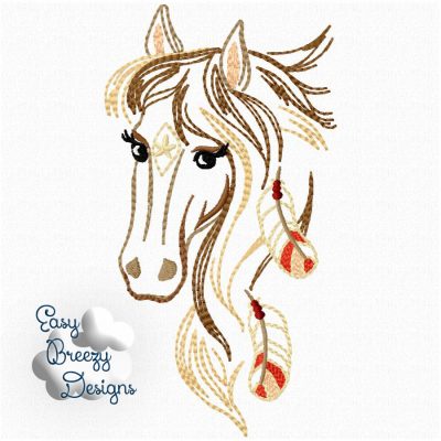 JUST BE - Be Wild Horse Embroidery Design Set - Digital Download Zip Files - Image 8