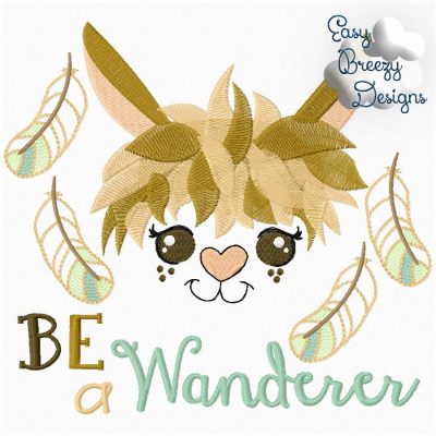 JUST BE - Be Adventurous Llama Embroidery Design Set - Digital Download Zip Files - Image 15