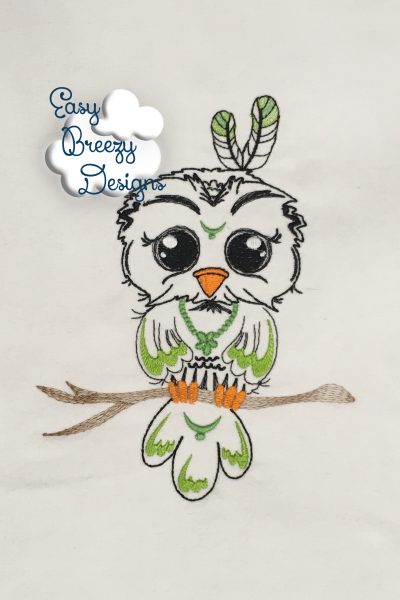 JUST BE - Be Wise Owl Embroidery Design Set - Digital Download Zip Files - Image 7