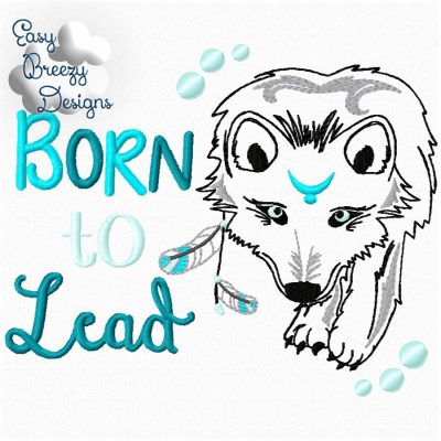 JUST BE - Be a Leader Wolf Embroidery Design Set - Digital Download Zip Files - Image 6