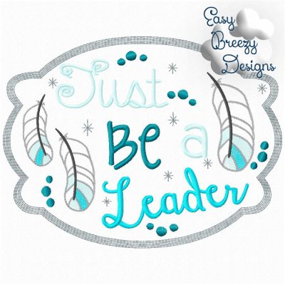 JUST BE - Be a Leader Wolf Embroidery Design Set - Digital Download Zip Files - Image 11