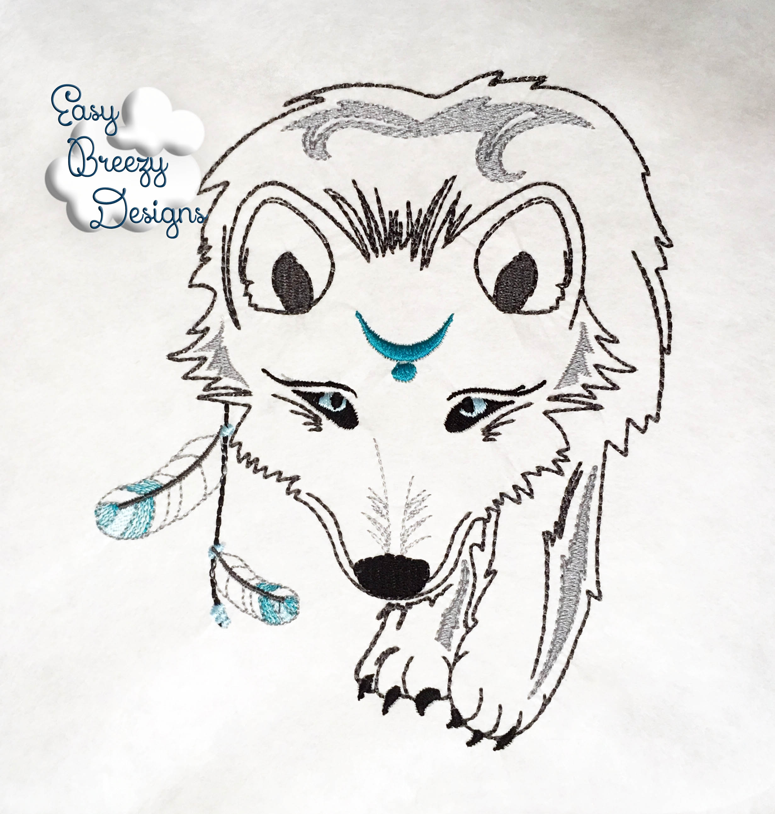 JUST BE - Be a Leader Wolf Embroidery Design Set - Digital Download Zip ...
