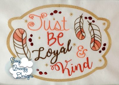 JUST BE - Be Kind Lion Embroidery Design Set - Digital Download Zip Files - Image 2