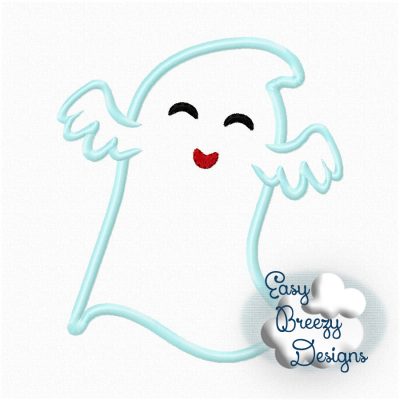 Ghostly Giggles Set of 6 Ghosts, Ghost Applique Set, Halloween Design, Embroidery Design Download - Digital Download Machine Embroidery File - Image 6