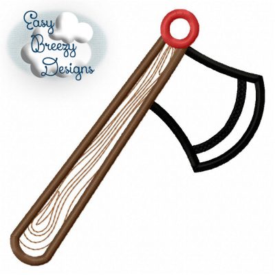 Lumberjack Axe Applique, Woodsman Theme, Lumberjack Applique Embroidery - Machine Embroidery Files - Digital Download - Image 2