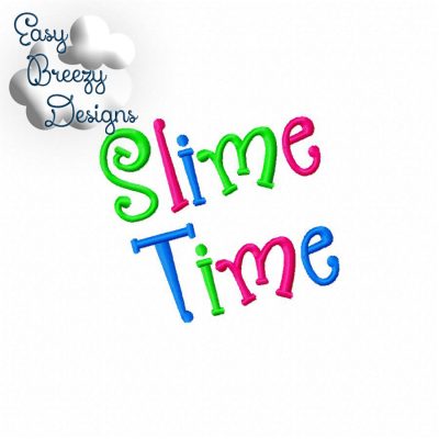 Slime Splat Set Applique Files, Raggy Applique Slime, Embroidered Slime Words - Machine Embroidery Files - Digital Download - Image 3