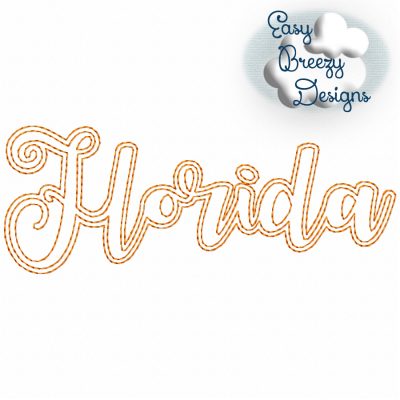 Bundle UC States - 50 Uppercase/Capitalized Script State Names Applique, State Name Raggy Applique, Uppercase State in Script, State Home Design Download – Digital Download Machine Embroidery File - Image 10