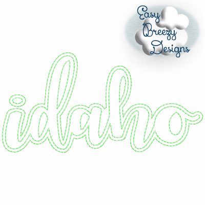 Bundle LC States - 50 Lowercase Script State Names Applique, State Name Raggy Applique, Lowercase State in Script, State Home Design Download – Digital Download Machine Embroidery File - Image 13