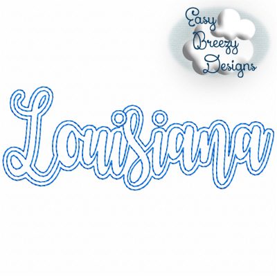 Bundle UC States - 50 Uppercase/Capitalized Script State Names Applique, State Name Raggy Applique, Uppercase State in Script, State Home Design Download – Digital Download Machine Embroidery File - Image 19