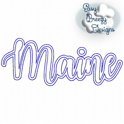 Bundle UC States - 50 Uppercase/Capitalized Script State Names Applique, State Name Raggy Applique, Uppercase State in Script, State Home Design Download – Digital Download Machine Embroidery File - Image 20