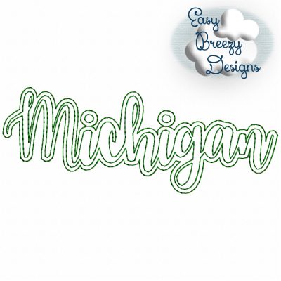 Bundle UC States - 50 Uppercase/Capitalized Script State Names Applique, State Name Raggy Applique, Uppercase State in Script, State Home Design Download – Digital Download Machine Embroidery File - Image 23