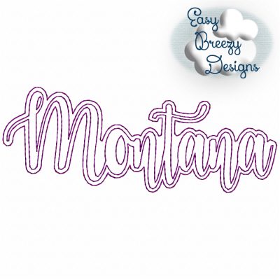 Bundle UC States - 50 Uppercase/Capitalized Script State Names Applique, State Name Raggy Applique, Uppercase State in Script, State Home Design Download – Digital Download Machine Embroidery File - Image 27