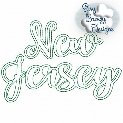 Bundle UC States - 50 Uppercase/Capitalized Script State Names Applique, State Name Raggy Applique, Uppercase State in Script, State Home Design Download – Digital Download Machine Embroidery File - Image 31