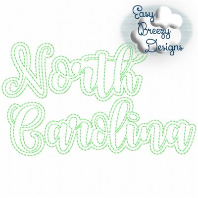 Bundle UC States - 50 Uppercase/Capitalized Script State Names Applique, State Name Raggy Applique, Uppercase State in Script, State Home Design Download – Digital Download Machine Embroidery File - Image 34