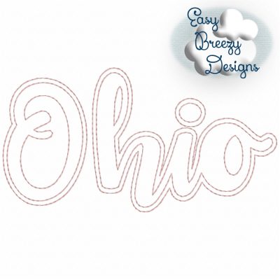 Bundle UC States - 50 Uppercase/Capitalized Script State Names Applique, State Name Raggy Applique, Uppercase State in Script, State Home Design Download – Digital Download Machine Embroidery File - Image 36