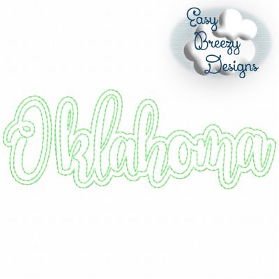 Bundle UC States - 50 Uppercase/Capitalized Script State Names Applique, State Name Raggy Applique, Uppercase State in Script, State Home Design Download – Digital Download Machine Embroidery File - Image 37