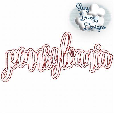 Bundle LC States - 50 Lowercase Script State Names Applique, State Name Raggy Applique, Lowercase State in Script, State Home Design Download – Digital Download Machine Embroidery File - Image 39