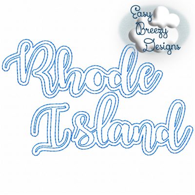 Bundle UC States - 50 Uppercase/Capitalized Script State Names Applique, State Name Raggy Applique, Uppercase State in Script, State Home Design Download – Digital Download Machine Embroidery File - Image 40