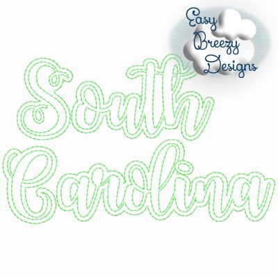 Bundle UC States - 50 Uppercase/Capitalized Script State Names Applique, State Name Raggy Applique, Uppercase State in Script, State Home Design Download – Digital Download Machine Embroidery File - Image 41