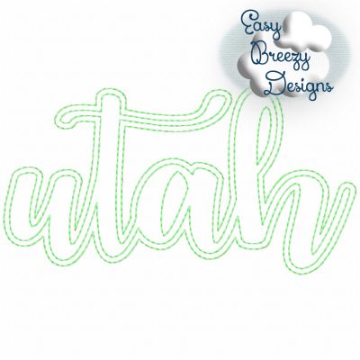 Bundle LC States - 50 Lowercase Script State Names Applique, State Name Raggy Applique, Lowercase State in Script, State Home Design Download – Digital Download Machine Embroidery File - Image 45