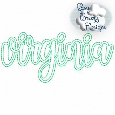 Bundle LC States - 50 Lowercase Script State Names Applique, State Name Raggy Applique, Lowercase State in Script, State Home Design Download – Digital Download Machine Embroidery File - Image 46