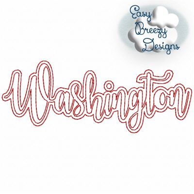 Bundle UC States - 50 Uppercase/Capitalized Script State Names Applique, State Name Raggy Applique, Uppercase State in Script, State Home Design Download – Digital Download Machine Embroidery File - Image 48