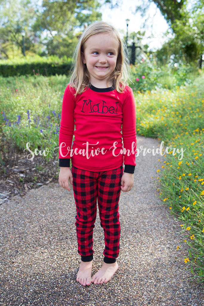 Buffalo plaid best sale pajamas for kids